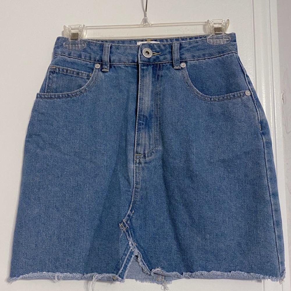 Cotton On Denim A-Line Mini Skirt